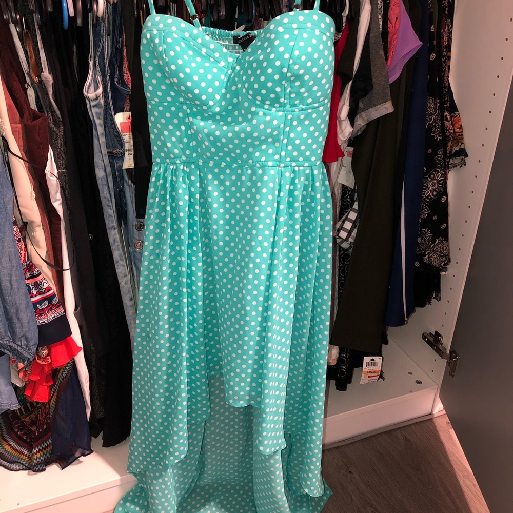 Polka Dot Hi-Lo Dress
